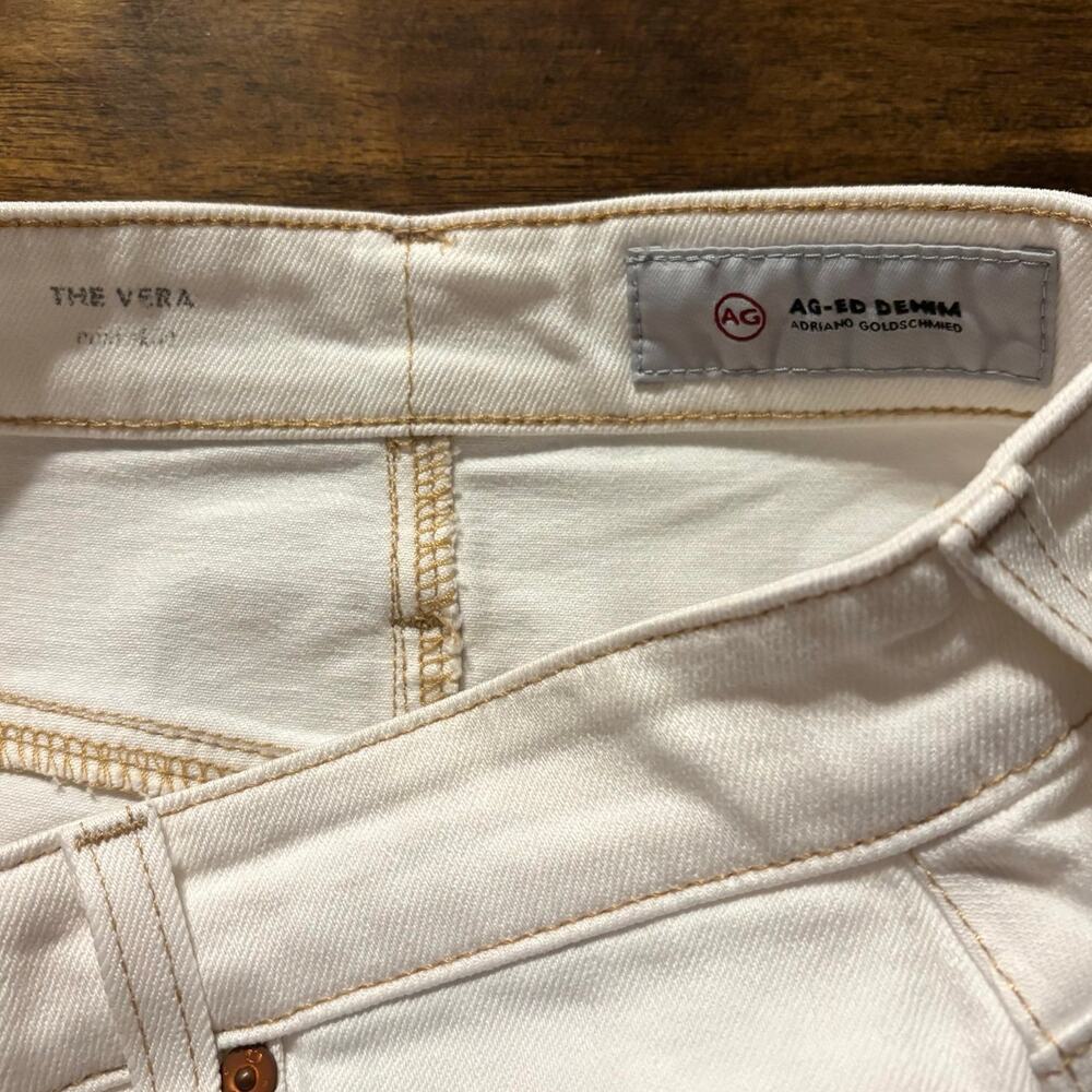 Adriano Goldschmied AG Jeans Women’s 28 Skirt Vera Mini White Denim - Picture 4 of 9